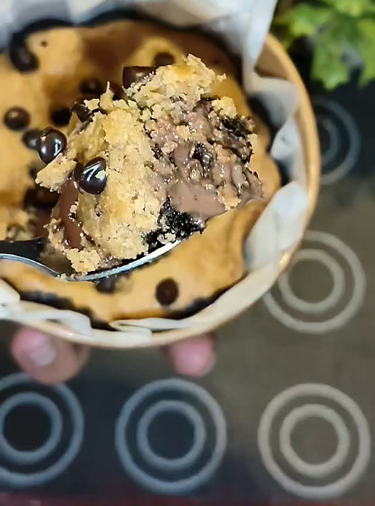 Double chocolate brookie tub, eggless